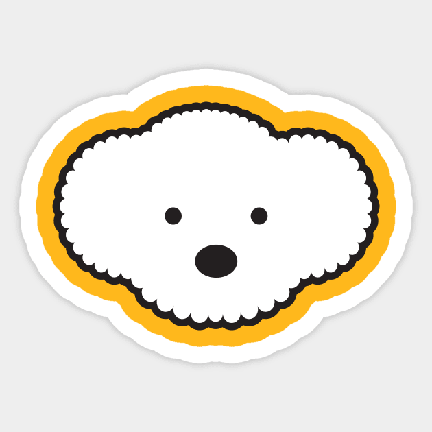 Bichon Frise Sticker by threeblackdots